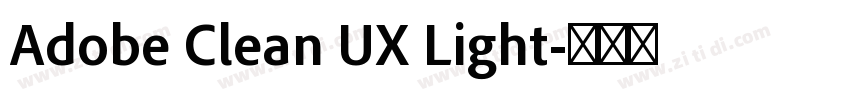 Adobe Clean UX Light字体转换